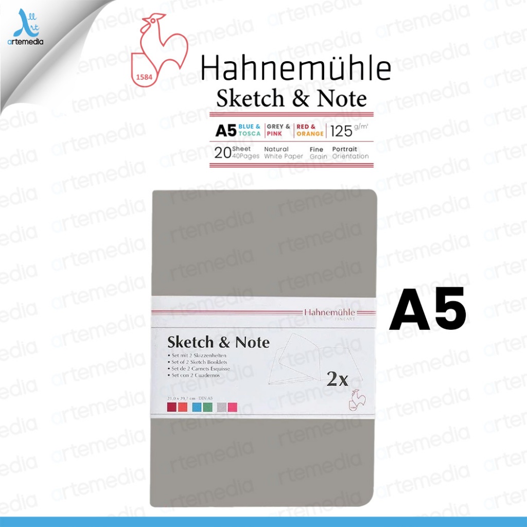 Jual Hahnemuhle Sketch & Note A5 Stitch Bound Sketchbook Buku Sketsa ...