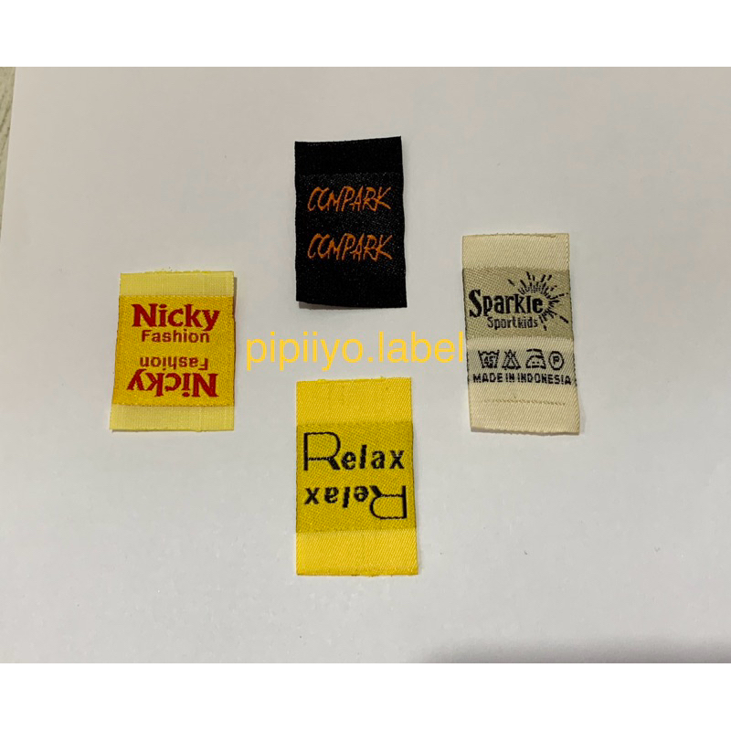 Jual Label Woven / Label murah / Label baju / Label Hijab | Shopee ...