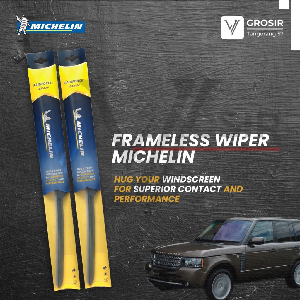 Jual Michelin Beam Frameless Wiper RANGE ROVER L322 2002-2012 Z33 ...