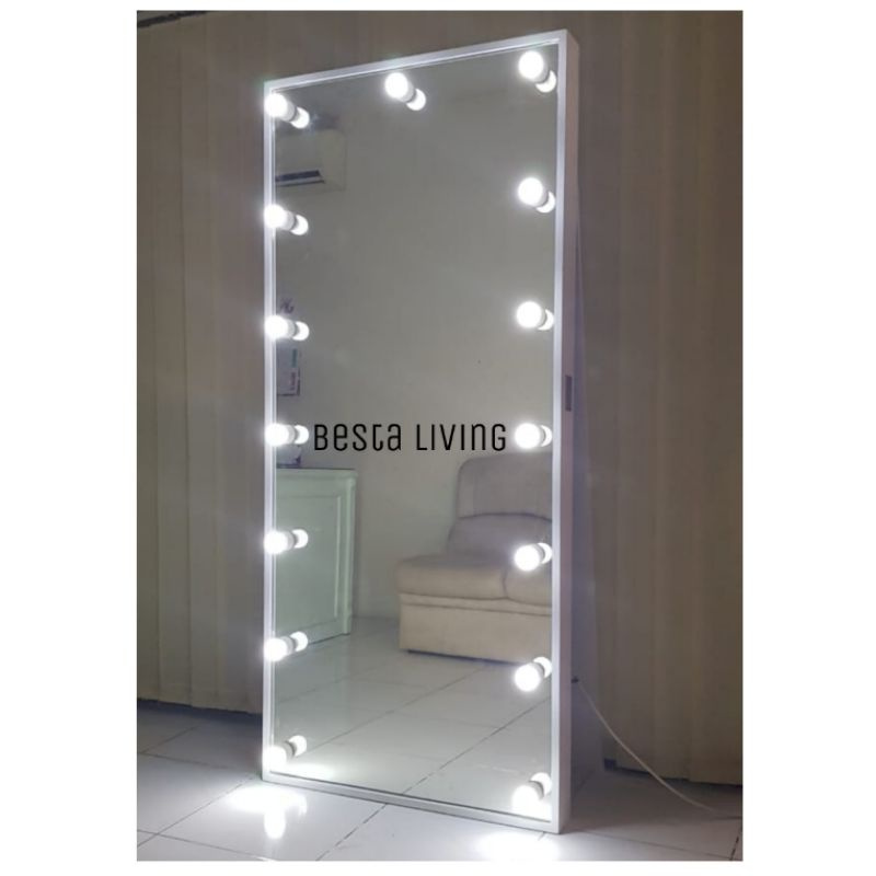 Jual CERMIN RIAS LAMPU LED FULL BODY | Shopee Indonesia