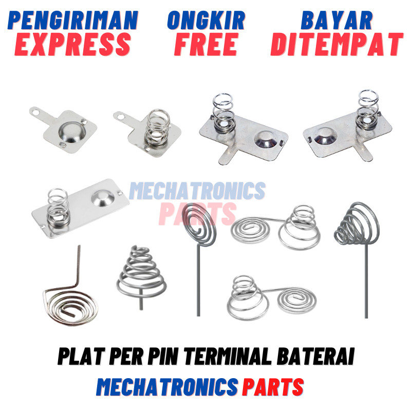 Jual Pin Terminal Positif Negatif Baterai AA AAA PCB 2A 3A Positive ...