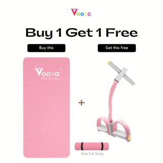 VOOVA Bundling Matras dan Tummy Trimmer/ Set Olahraga Matras dan Tummy Trimmer/ Matras Olahraga Lengkap dengan Tummy Trimmer/ Yoga Mat/ Paket Olahraga