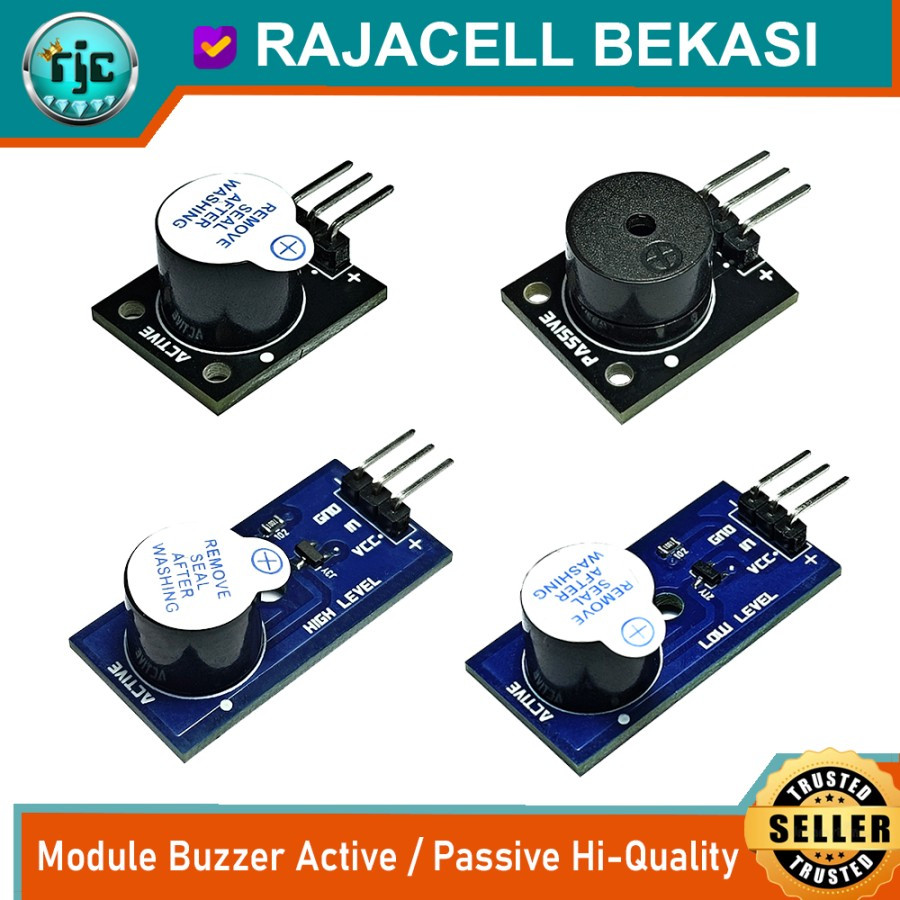 Jual Module Buzzer Active & Passive 5V 3,3V High Quality untuk Arduinoo ...