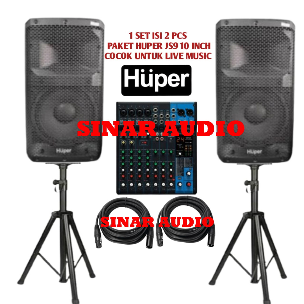 Jual Paket sound system Huper js9 10inch js 9 Huper cocok untuk outdoor ...