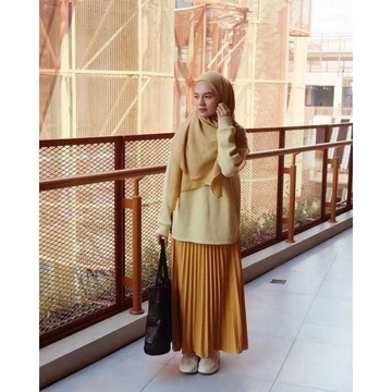 Rok Plisket Premium Jumbo Bahan Casebo Rok Plisket Jumbo Mayung