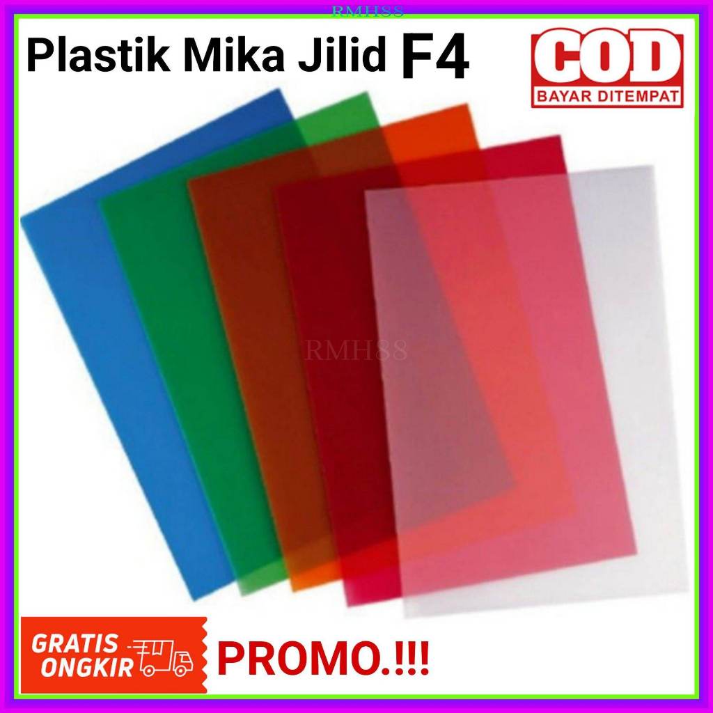 Jual PLASTIK MIKA JILID BERWARNA TRANSPARAN / MIKA FILM tanamo| 10 ...