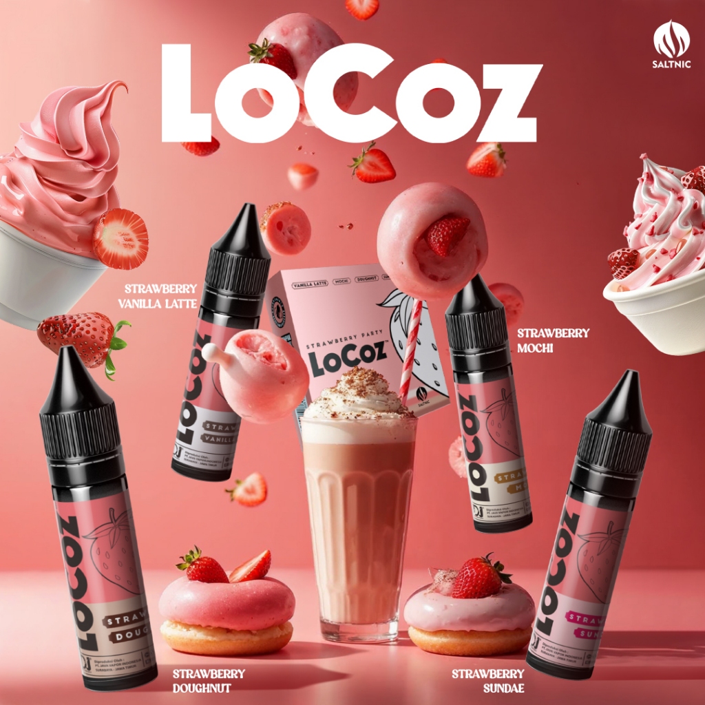 Jual LOCOZ Strawberry bundle pack 1 Box isi 4 dengan Varian yang ...
