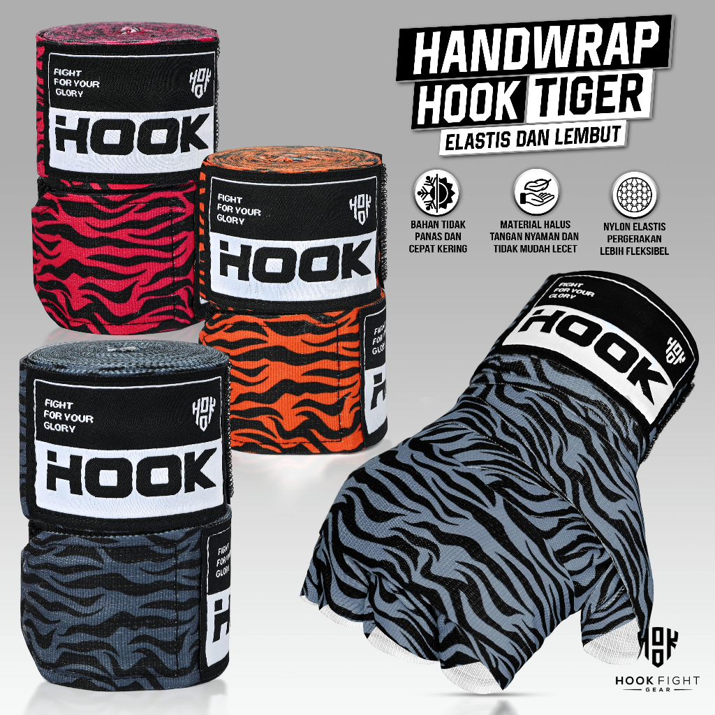 Jual HANDWRAP BOXING HOOK FIGHT GEAR PUTIH, BOXING WRAP HOOK, MUAY THAI ...
