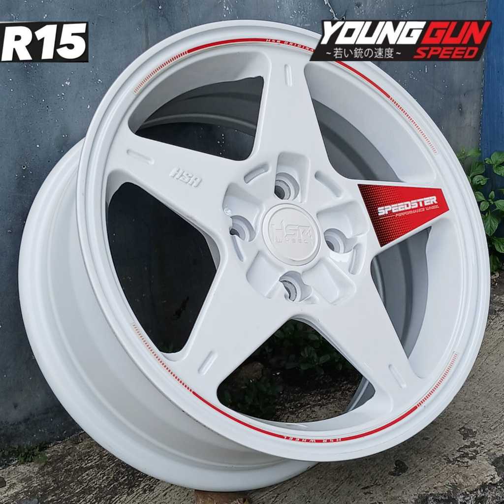 Jual velg mobil racing R15 Hsr Speedster untuk brio satya calya sigra ...