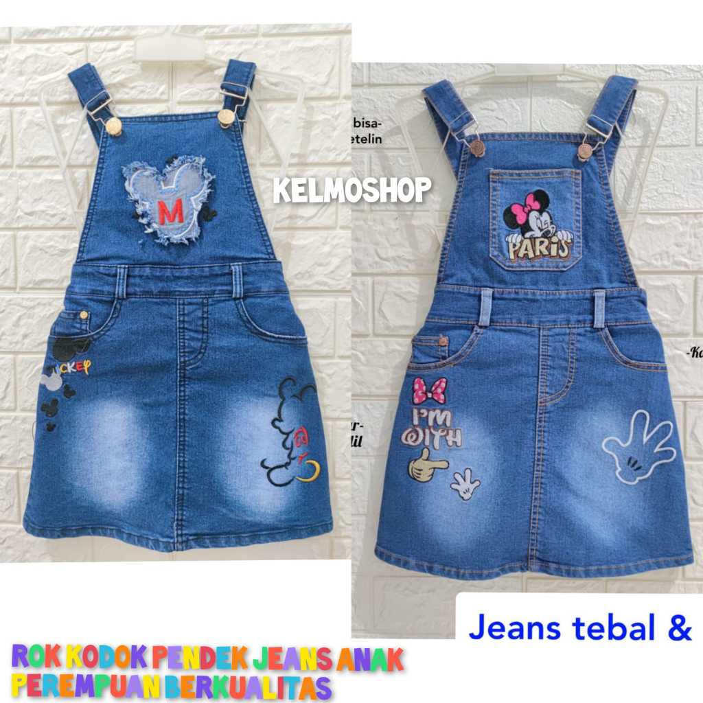 Little M Denim With Pocket Side Celana Rok Anak Perempuan main image 1