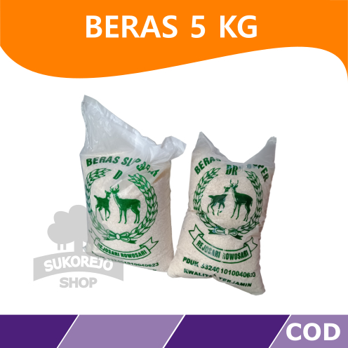 Jual Beras 5kg - Beras Putih - Beras 5kg Murah - Gratis Ongkir - Beras