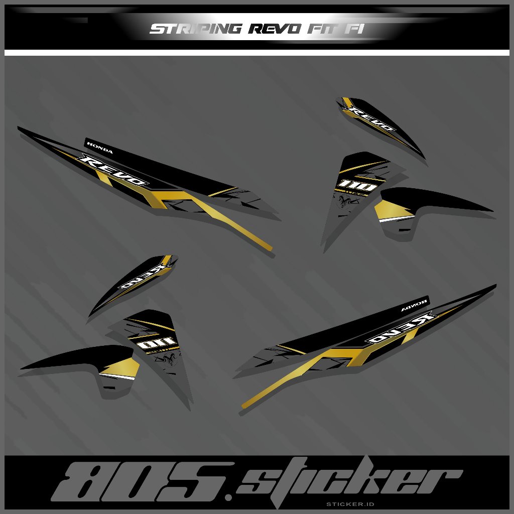 Jual STICKER STRIPING REVO FIT NEW INJEKSI LIST VARIASI BODY DESAIN ...