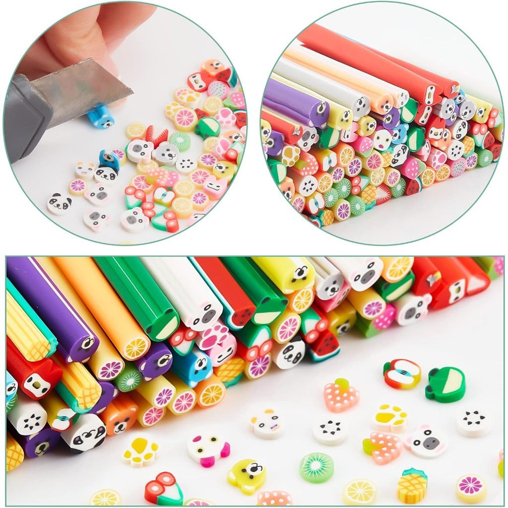 Jual Polymer Clay FIMO 1 Batang Utuh RANDOM Stick 3D Dekorasi Slime ...