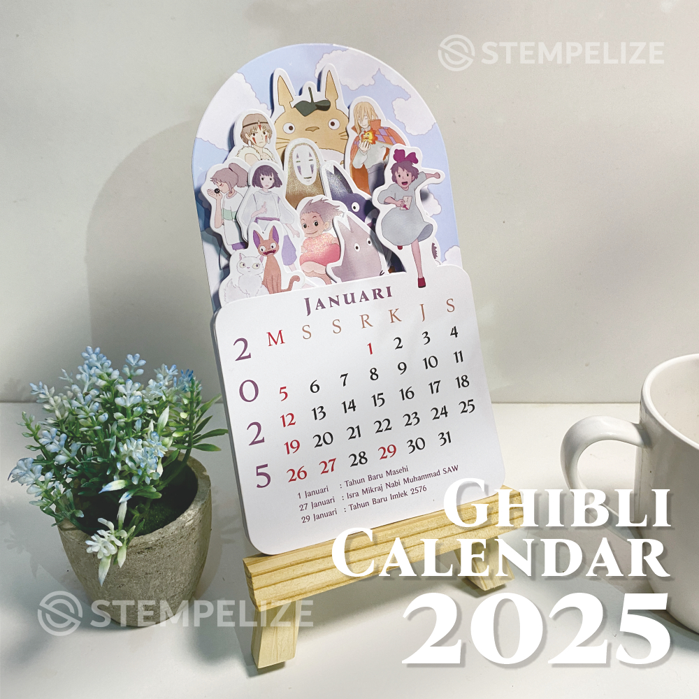 Jual Kalender Ghibli 2025 / Ghibli Calendar Character 2025 | Shopee