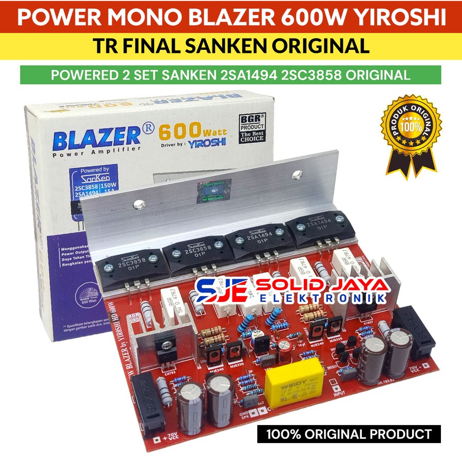 Jual KIT POWER BLAZER BY YIROSHI 600W MONO 600 WATT TR FINAL SANKEN