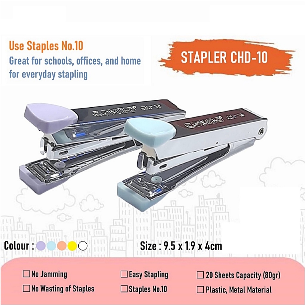 Jual Staples Combo HD-10 Steples Besi Stapler Besi Hekter Besi No.10 ...