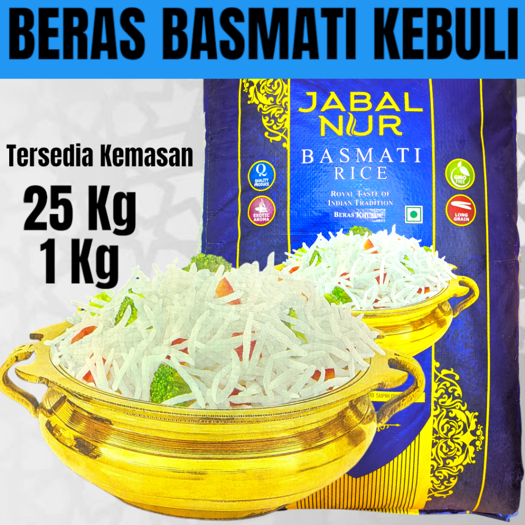 Jual Beras Basmati jabal nur basmati india 25 kg basmati india termurah ...