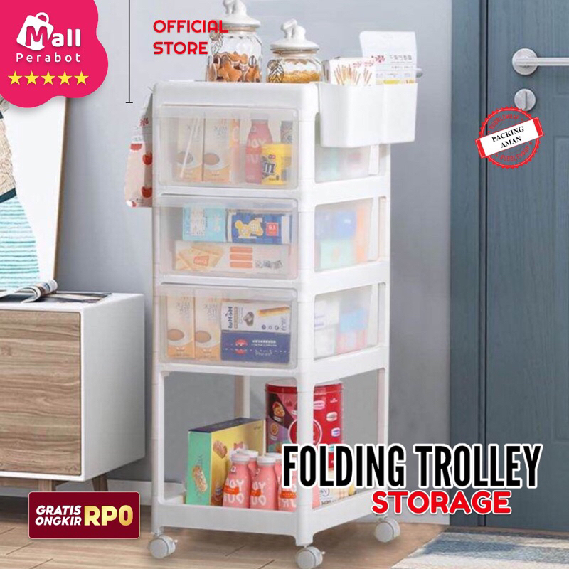 Jual Mall Perabot Yaya | Rak Troli Organizer Dengan Roda | Rak Susun ...