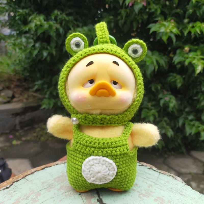 Jual Set baju rajut kodok upset duck / custom upset duck clothes ...