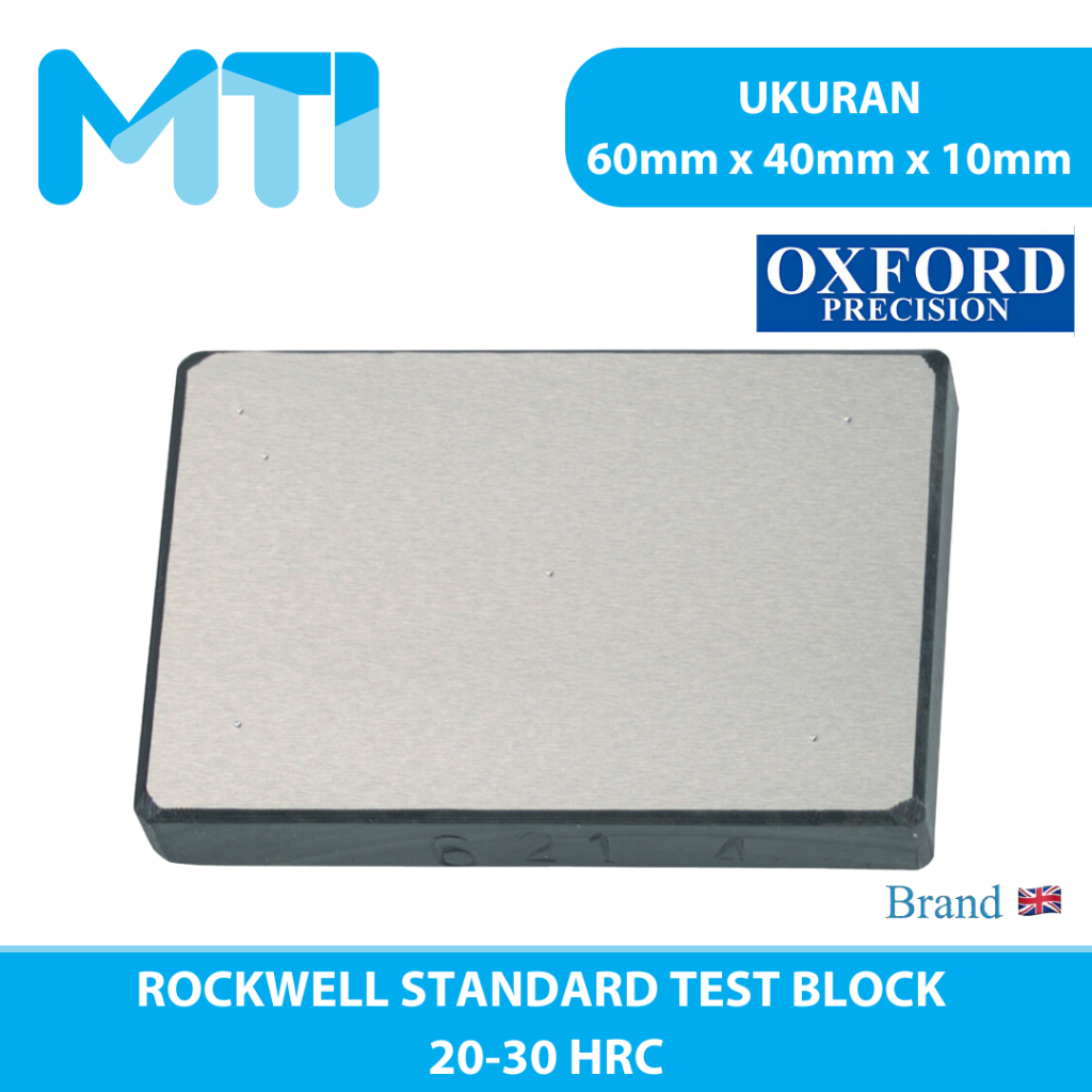 Jual OXFORD Rockwell Hardness Standart Test Block 20-30 HRC | Shopee ...