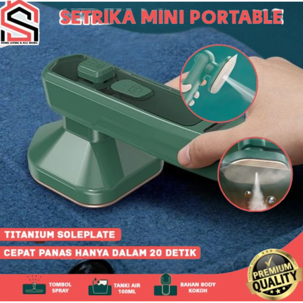 Setrika Mini Elektrik Portable Dengan Semprotan