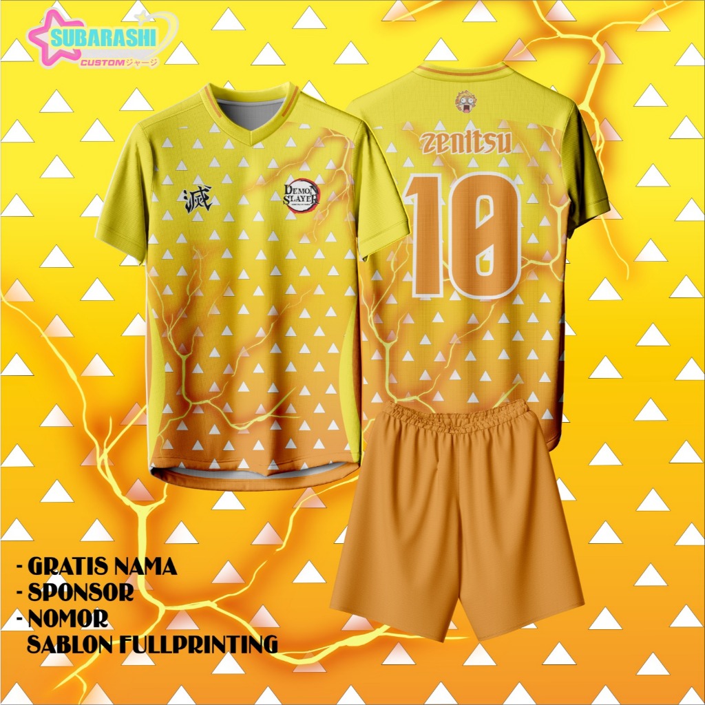 Jual Jersey/Baju Custom Nama Dan Nomor Special ANIME DEMON SLAYER ...