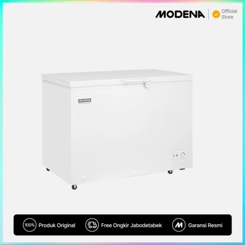 Jual MODENA CHEST FREEZER 300L MD0311MAWH | Shopee Indonesia