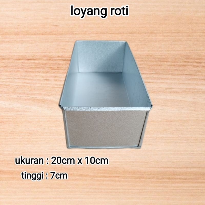 Jual loyang roti tawar ukuran 20cm x 10cm tinggi 7cm | Shopee Indonesia