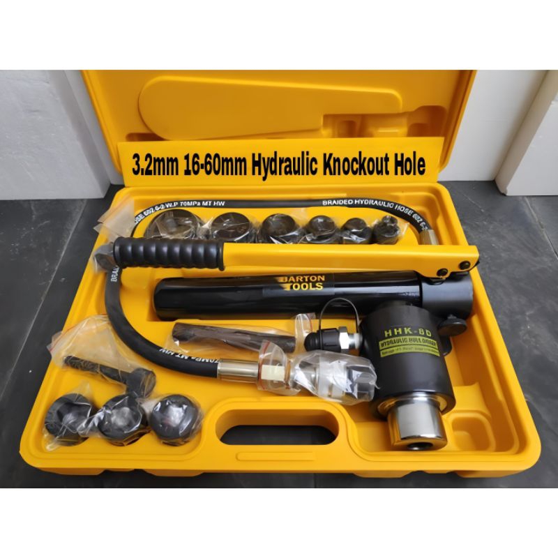 Jual 3.2mm 16-60mm Hydraulic Knockout Hole Puncher Plong Hidrolik ...