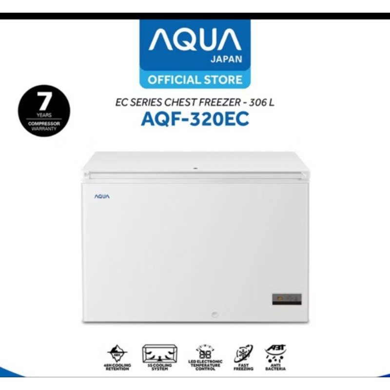 Jual Books freezer Aqua 320EC boks Freezer 300 liter fiber | Shopee ...