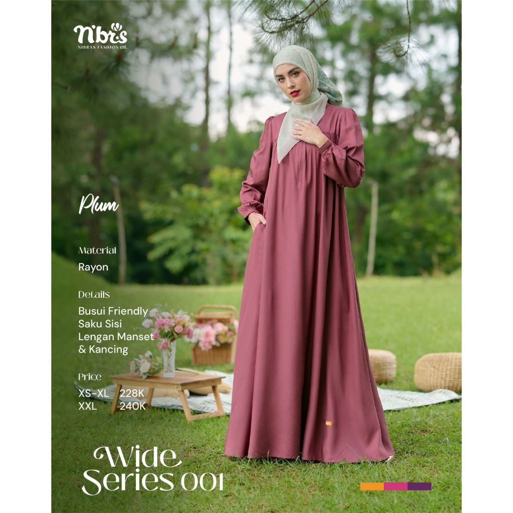 Jual NIBRAS Wide Series 001 Plum, Milk Choco & Latte - Pakaian Muslim ...