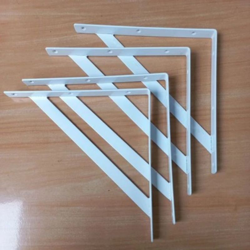 Jual Bracket Rak Dinding Ambalan Besi Siku Model A doble Strip Rak Kayu ...