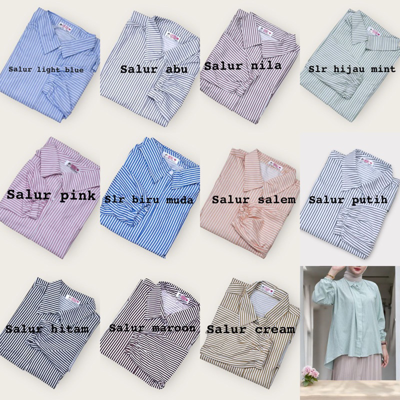 Jual GIRLFASHIONSTORY ORIGINAL KARRA KEMEJA SALUR OVERSIZE | Shopee ...