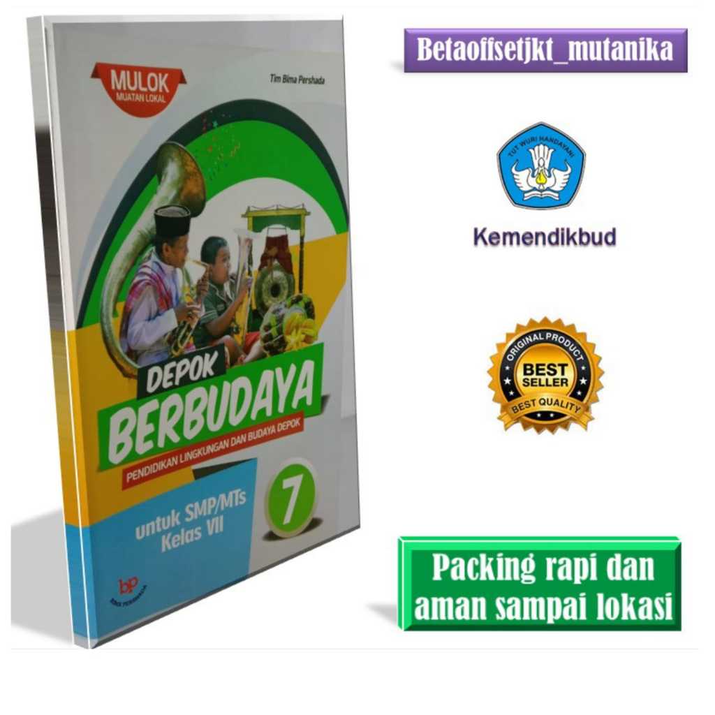 Jual Buku PLBD Untuk Siswa SMP Kelas 7 Depok Berbudaya Berwarna Mulok ...