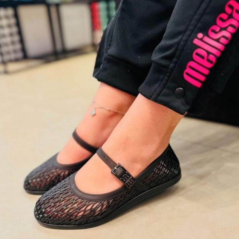 Melissa Farah Melissa Shoes Early 2000s Mary Jane Black Melissa
