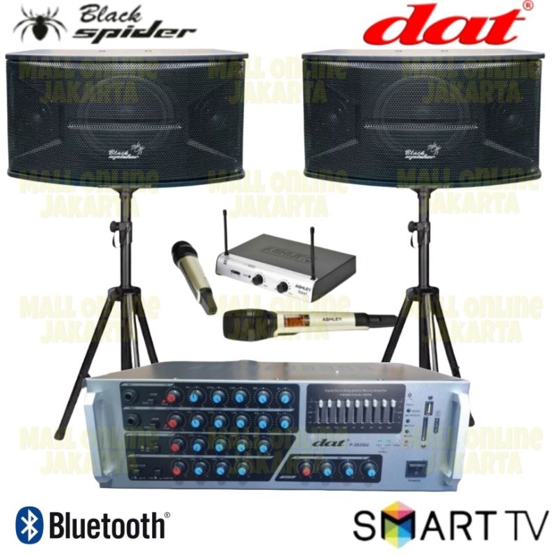 Jual Paket karaoke dat 10 inch blackspider sound system indoor rumah ...