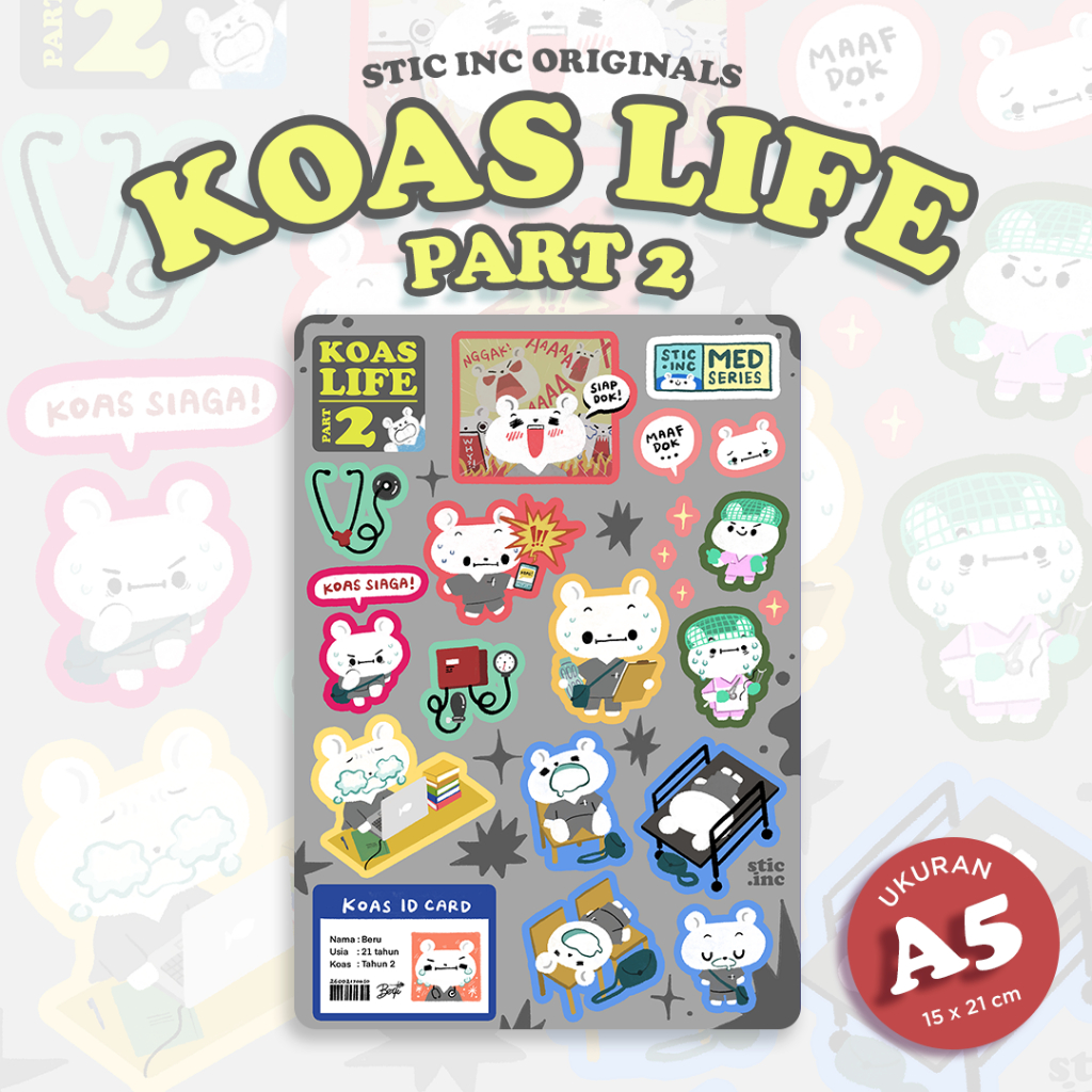 Jual Koas Life (Part 2) - Stic.Inc - Sticker Sheet A5 | Shopee Indonesia