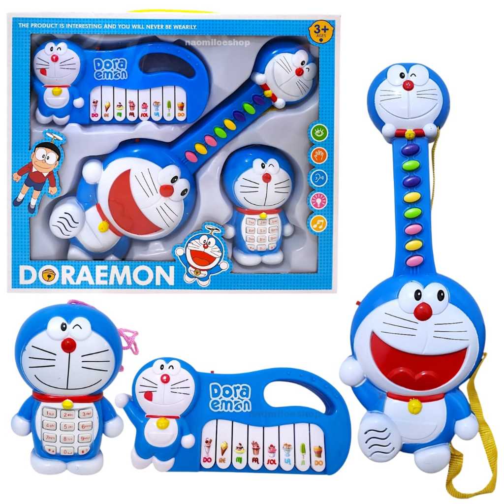 Jual Musical 3in1 doraemon set mainan doraemon mainan musik edukasi ...