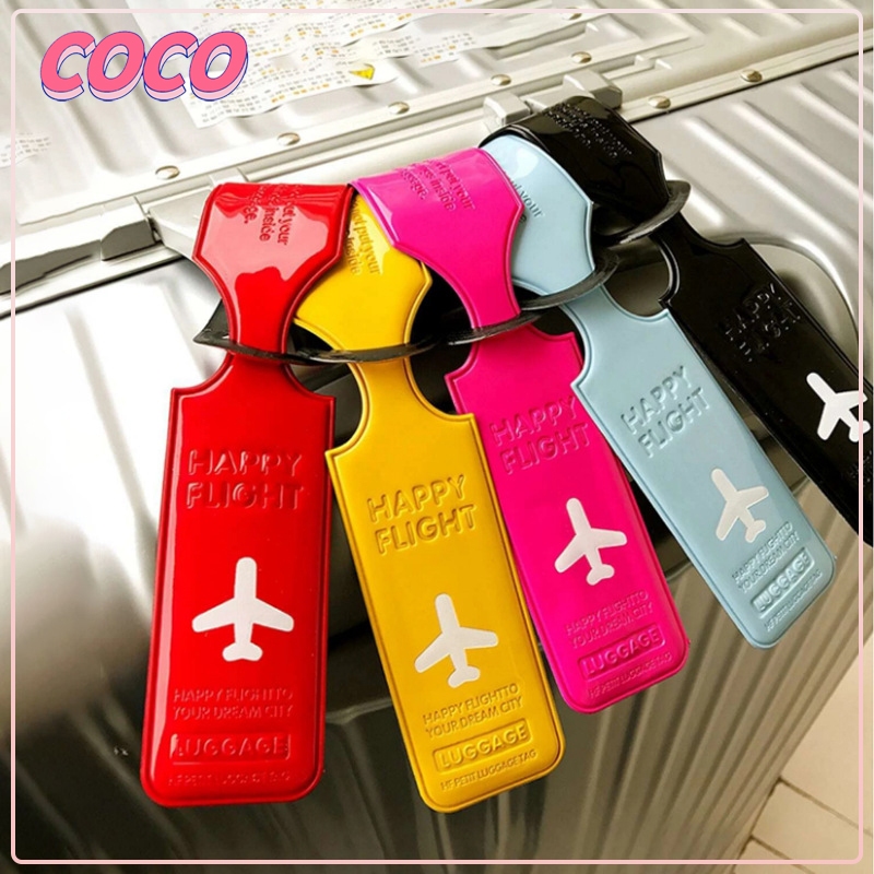 Jual luggage tag travel/gantungan koper/name tag koper PVC/laber nama ...