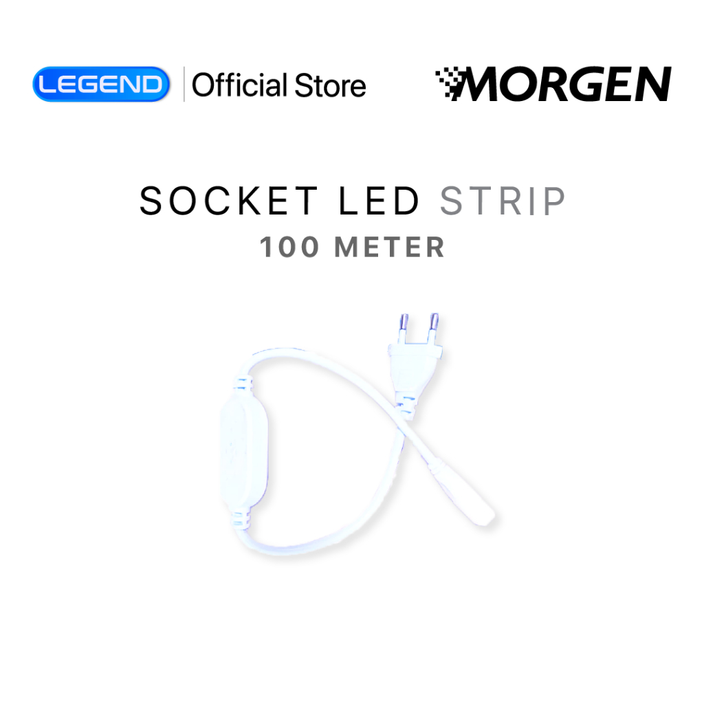 Jual MORGEN ADAPTOR SOCKET LED LIGHT STRIP 8MM LEGEND - KABEL COLOKAN ...