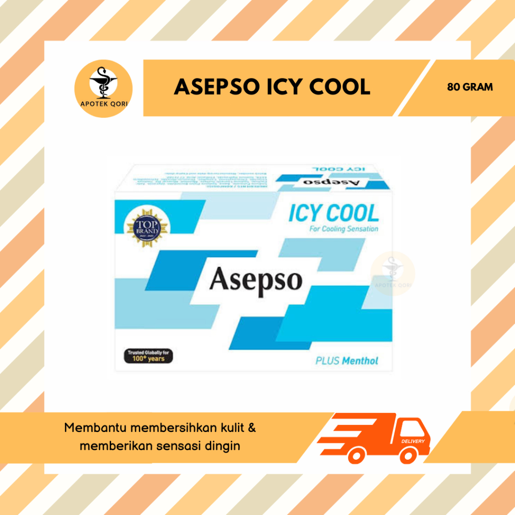 Jual ASEPSO ICY COOL 80 GRAM/SABUN ANTISEPTIK PLUS MENTHOL | Shopee ...