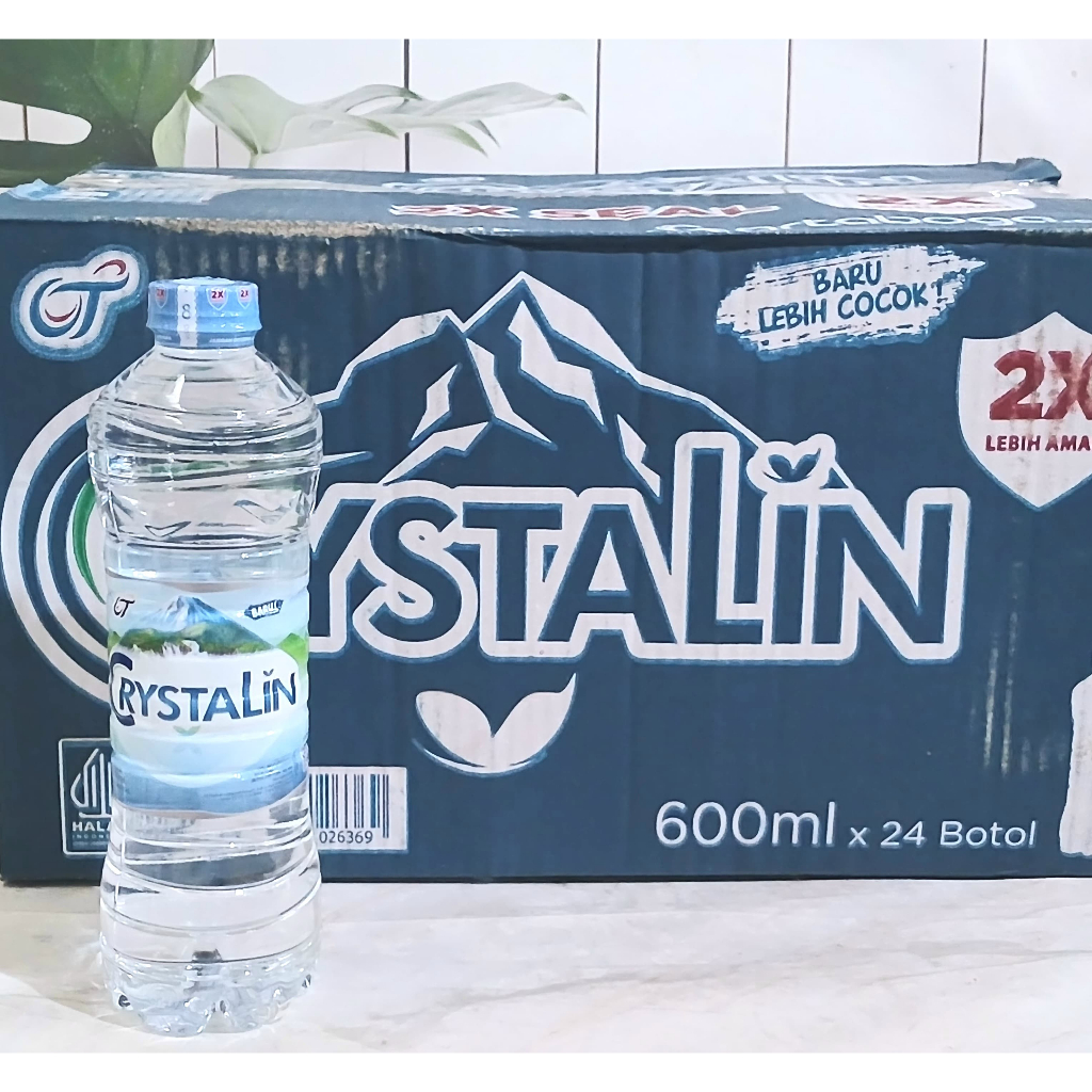 Jual Crystalin Air Mineral Botol Kartonan Isi 24pcs x 600ml - Only ...