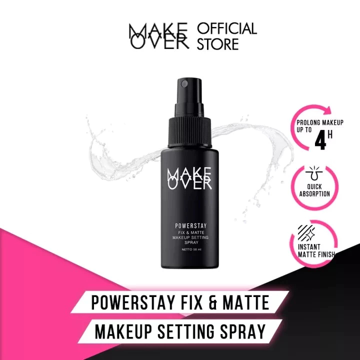 Jual MAKE OVER Powerstay Fix & Matte Setting Spray 50ML | Shopee Indonesia