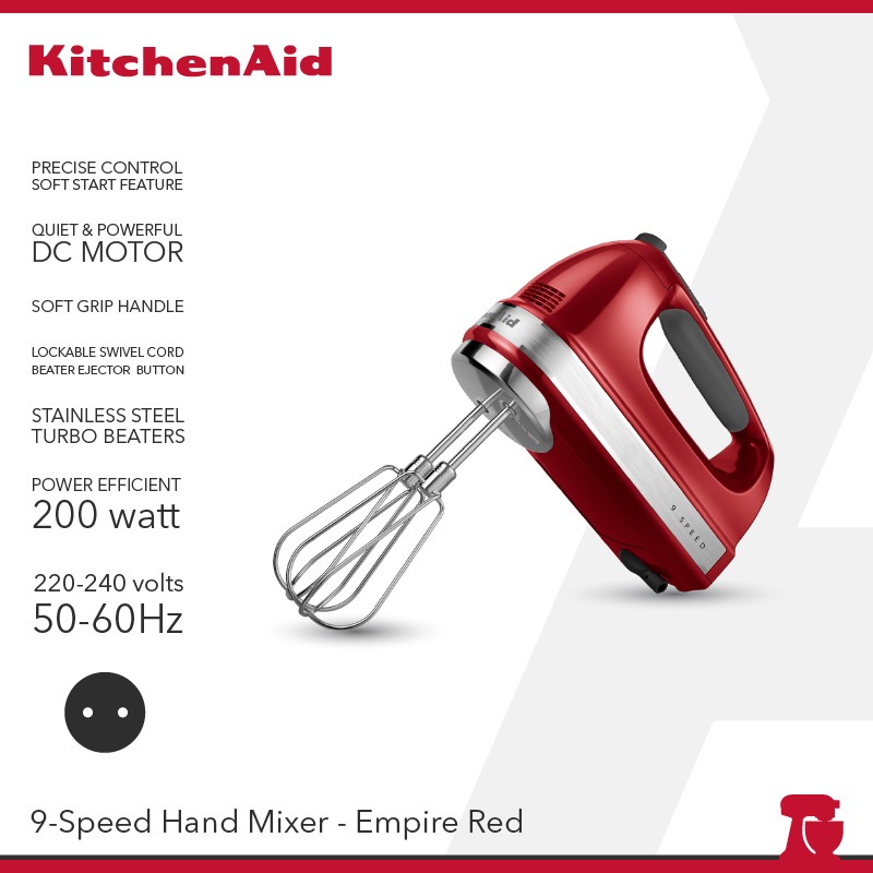 KitchenAid 9KHM928CA RED ハンドミキサー