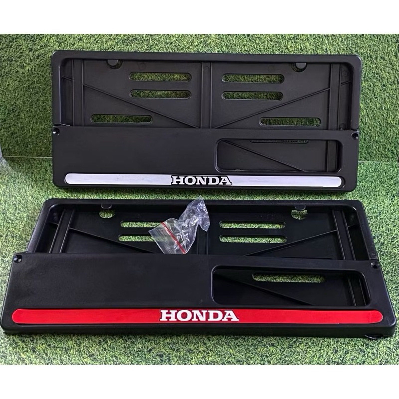 2 PCS COVER PLAT NOMOR HONDA TENGAH DUDUKAN PLAT NOMOR MOTOR LIS WARNA HONDA TENGAH UNIVERSAL