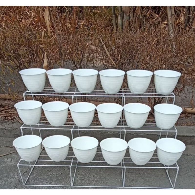Jual Panjang 1 Meter/Dudukan Rak Pot Bunga 3 Susun/Alas Rak Pot Bunga 3 ...