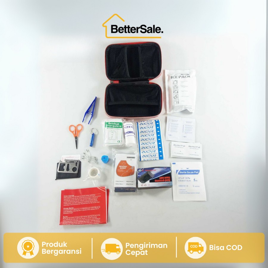 Jual 18in1 Set Perlengkapan P3K First Aid Kit Travel | Shopee Indonesia