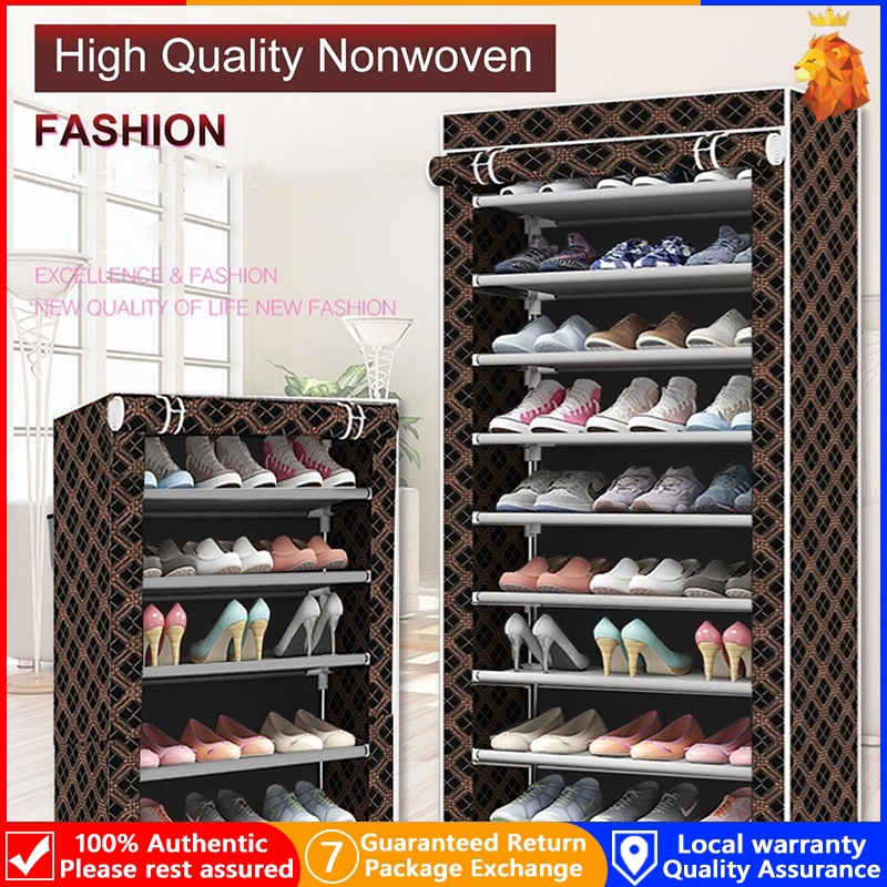 Jual Rak Sepatu Kain Floor Shoe Rack Organizer Stainless Steel Rumah ...
