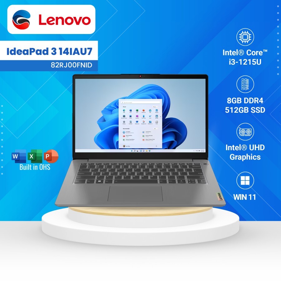 Jual LENOVO Laptop IdeaPad 3 14IAU7 Intel Core I3 1215U 8GB 512GB SSD ...