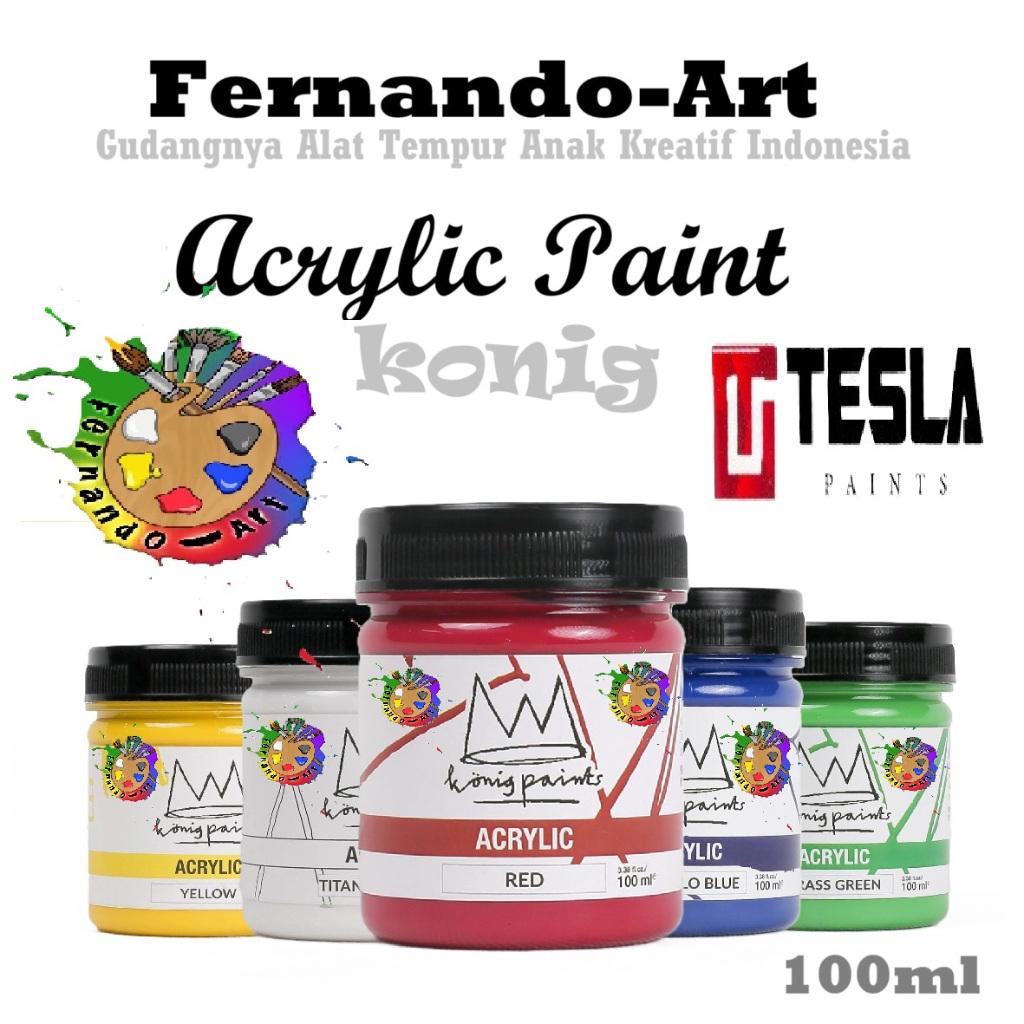 Jual Konig Acrylic Paint 100ml Cat Akrilik Konig 100ml Buatan